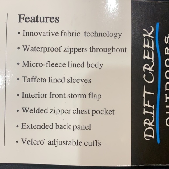 1X/2X Driftcreek Outdoors Jacket - Picture 8 of 9